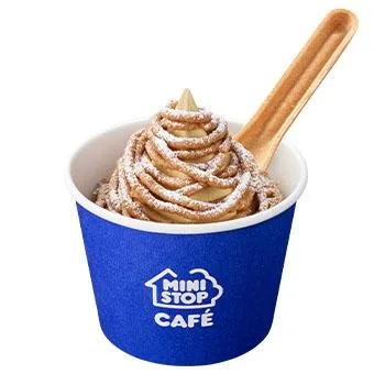 カップ ごほうびソフト -至福のモンブラン-（食べるスプーン付）の公式商品画像