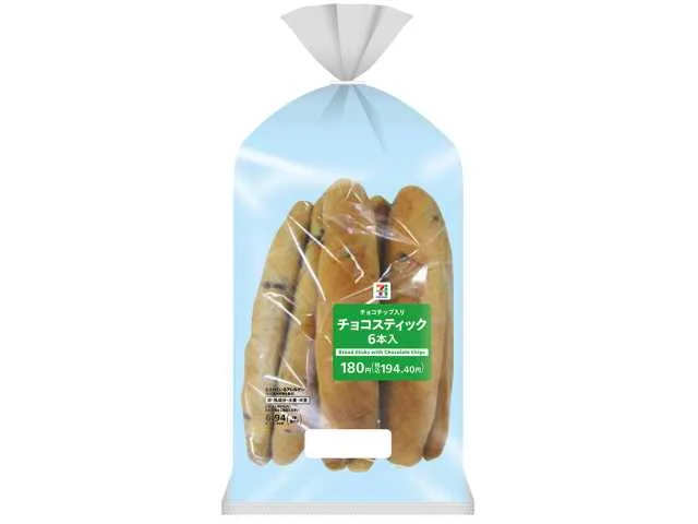 Official product image of 7 Premium Chocolate Stick Bread with Chocolate Chips, 6 Pieces